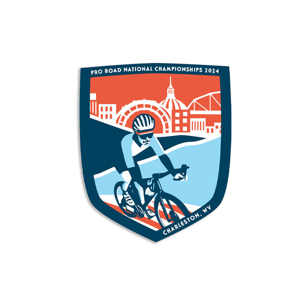 2024 Cycling Pro Road National Championship, Charleston, WV Sticker