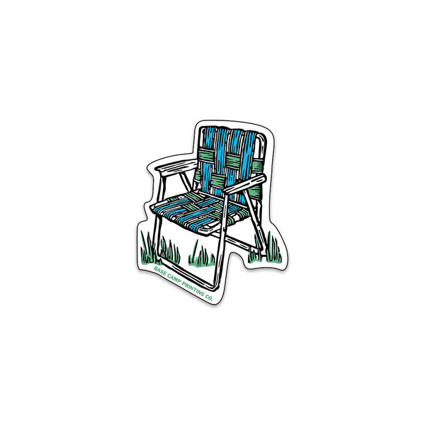 Lawn Chair Sticker Base Camp Printing Co.