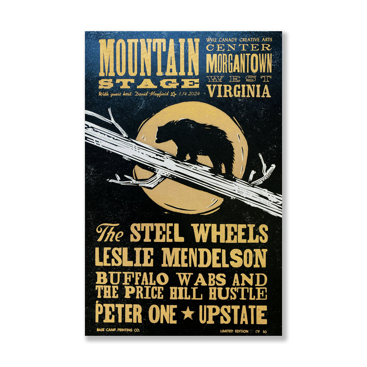 January 14, 2024 Mountain Stage Poster
