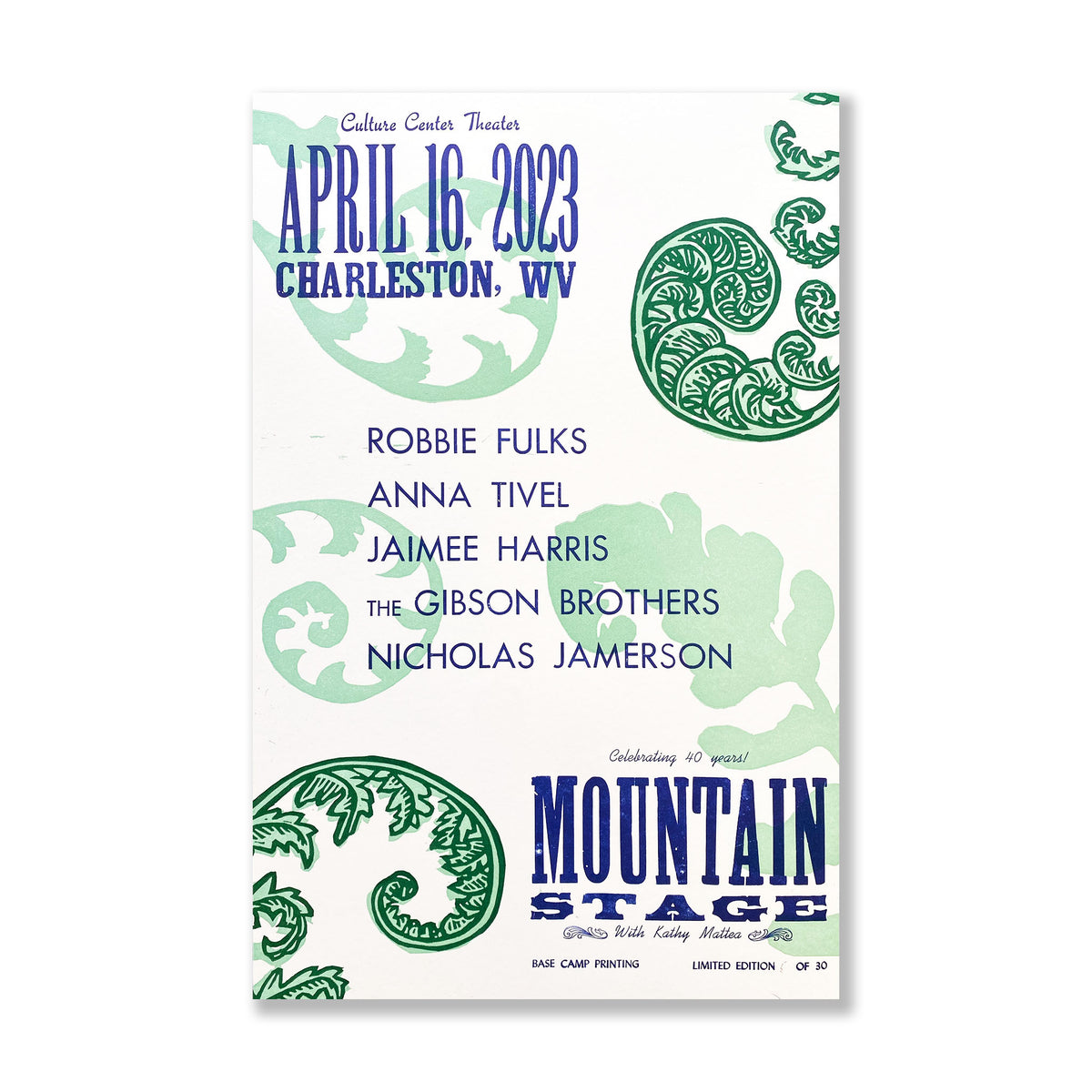 April 16, 2023 Mountain Stage Poster
