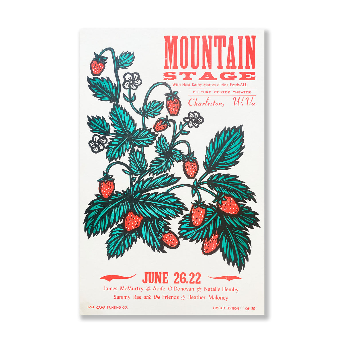 June 26, 2022 Mountain Stage Poster
