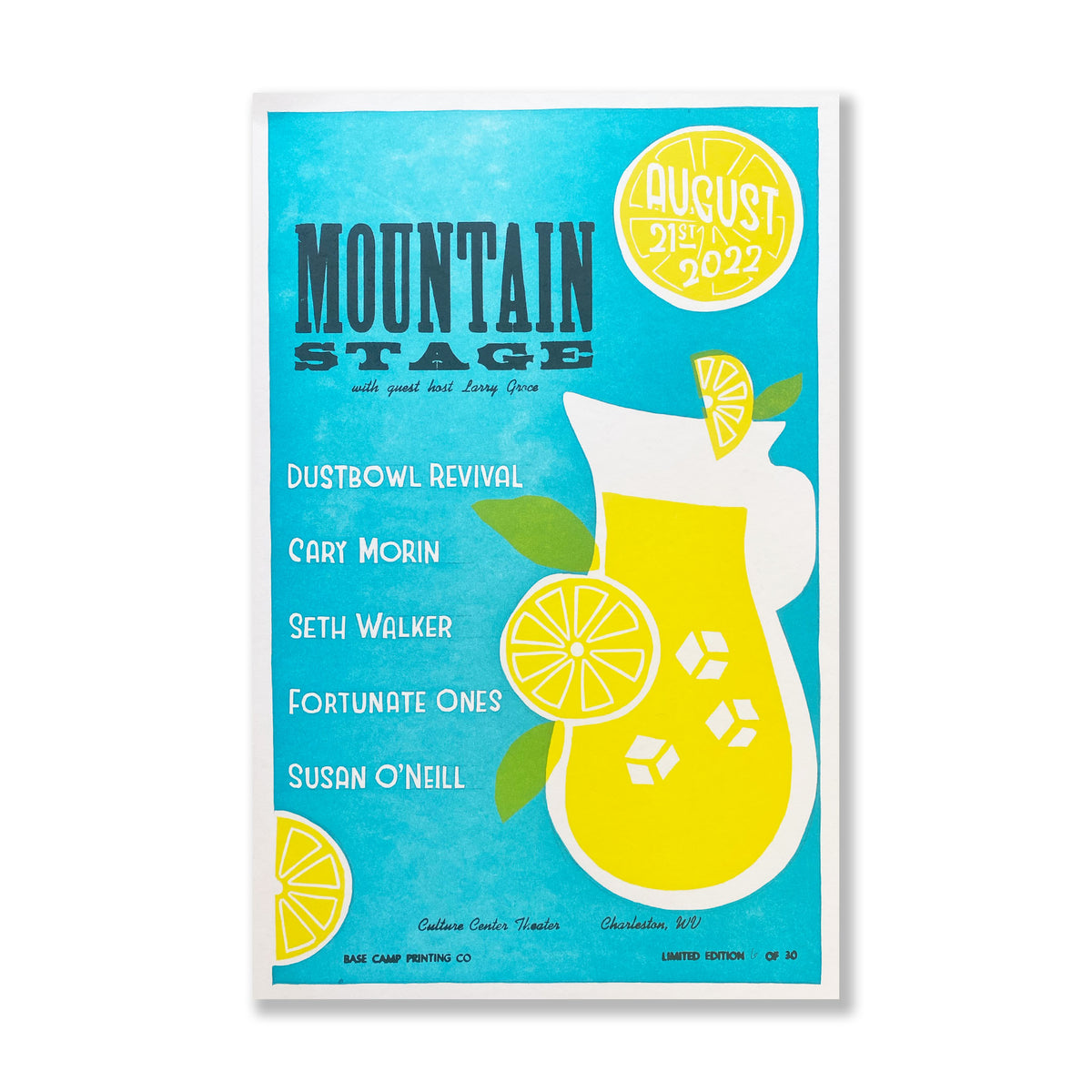 August 21, 2022 Mountain Stage Poster