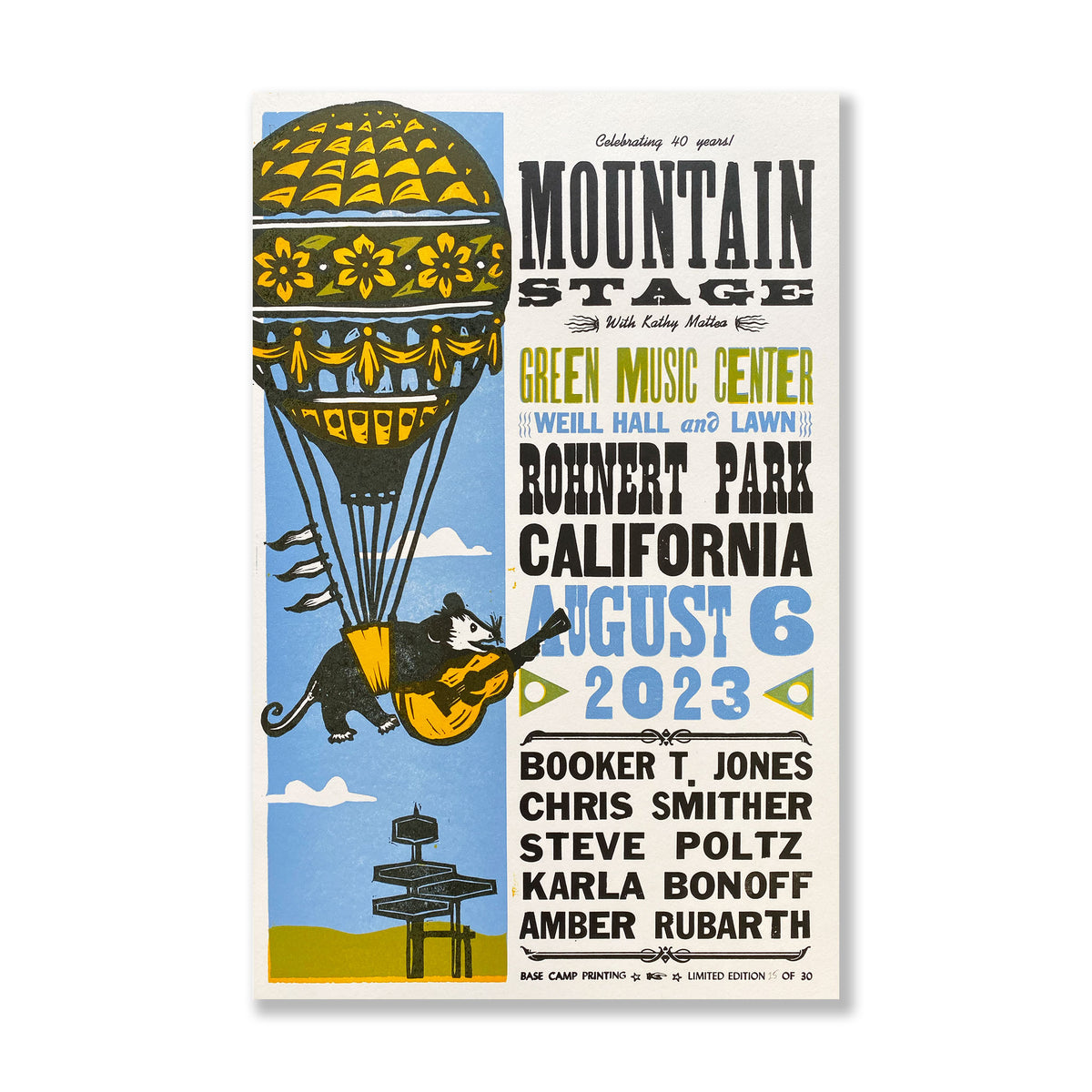 August 6, 2023 Mountain Stage Poster