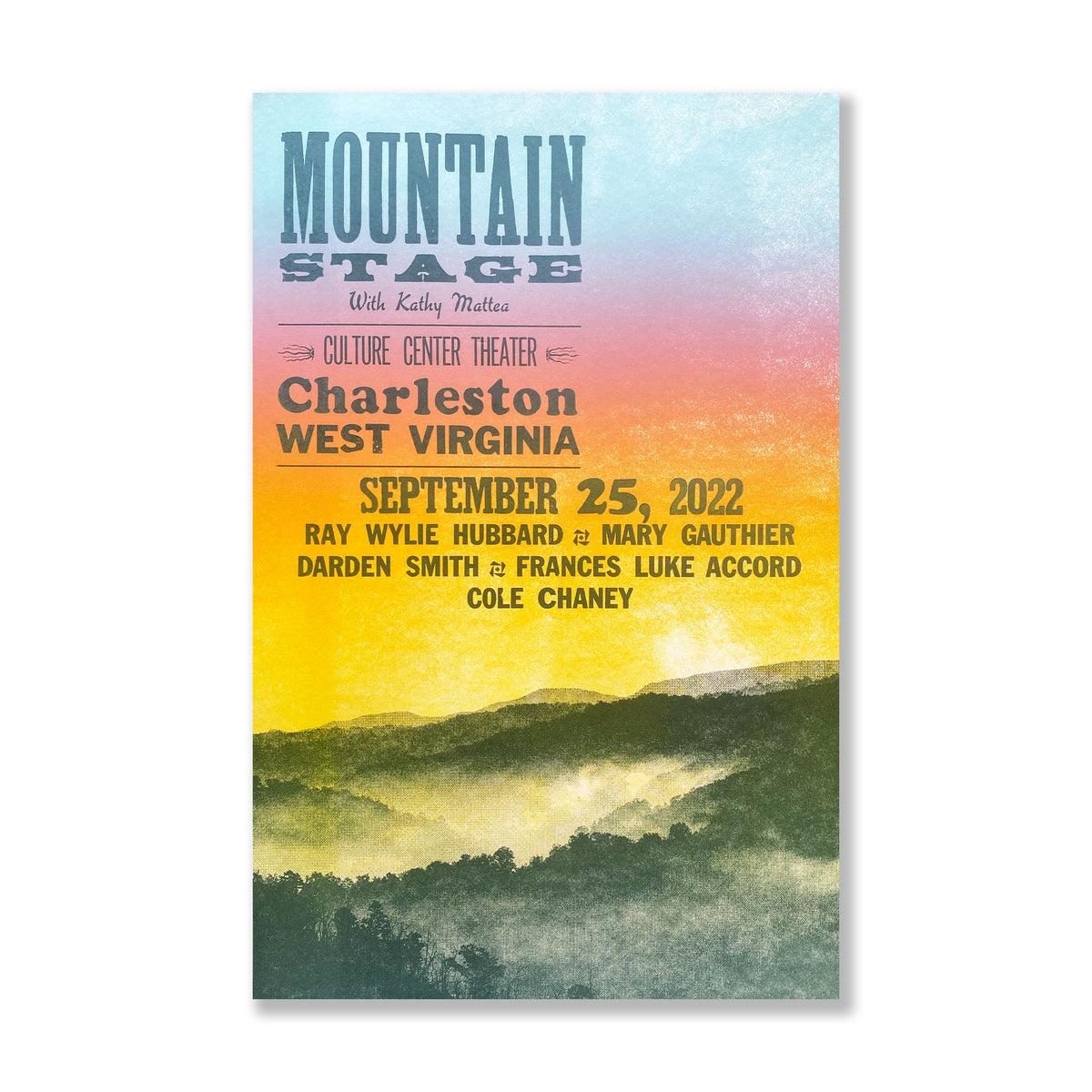September 25, 2022 Mountain Stage Poster