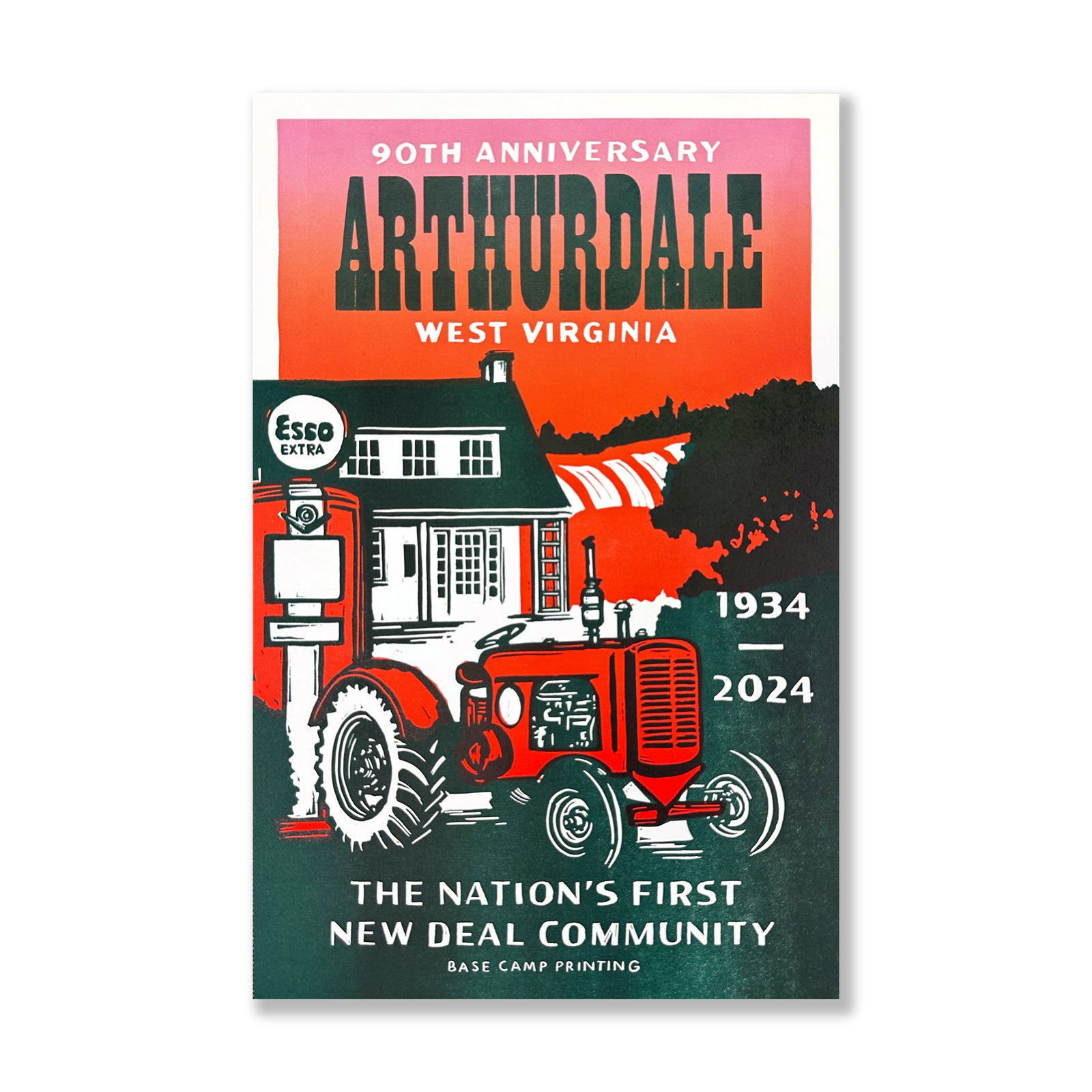 Arthurdale Heritage Letterpress Print
