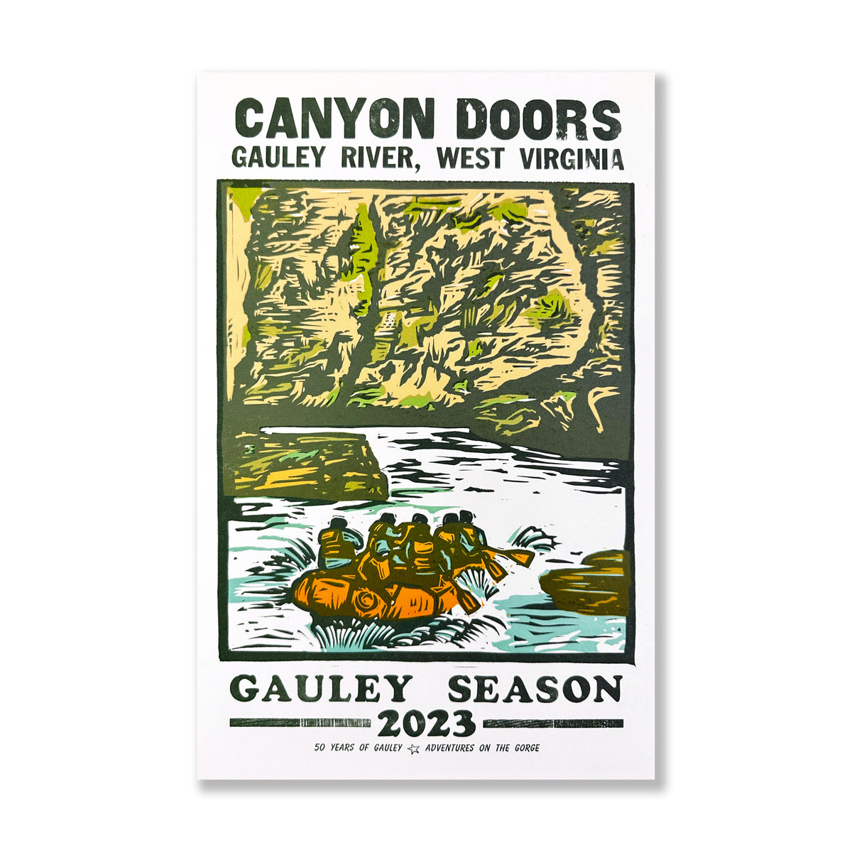 Gauley Season 2023, &quot;Canyon Doors&quot; - 11&quot; x 17&quot;