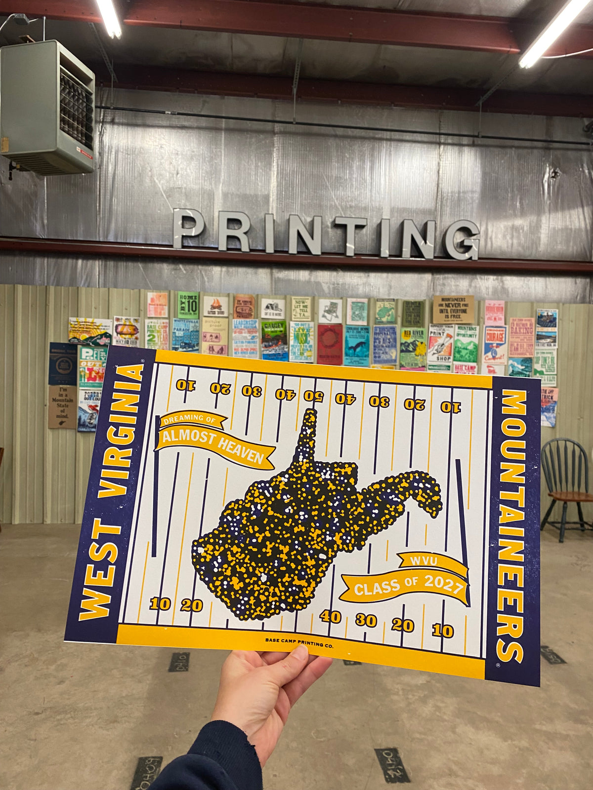 Limited Edition WVU Class of 2027 Print