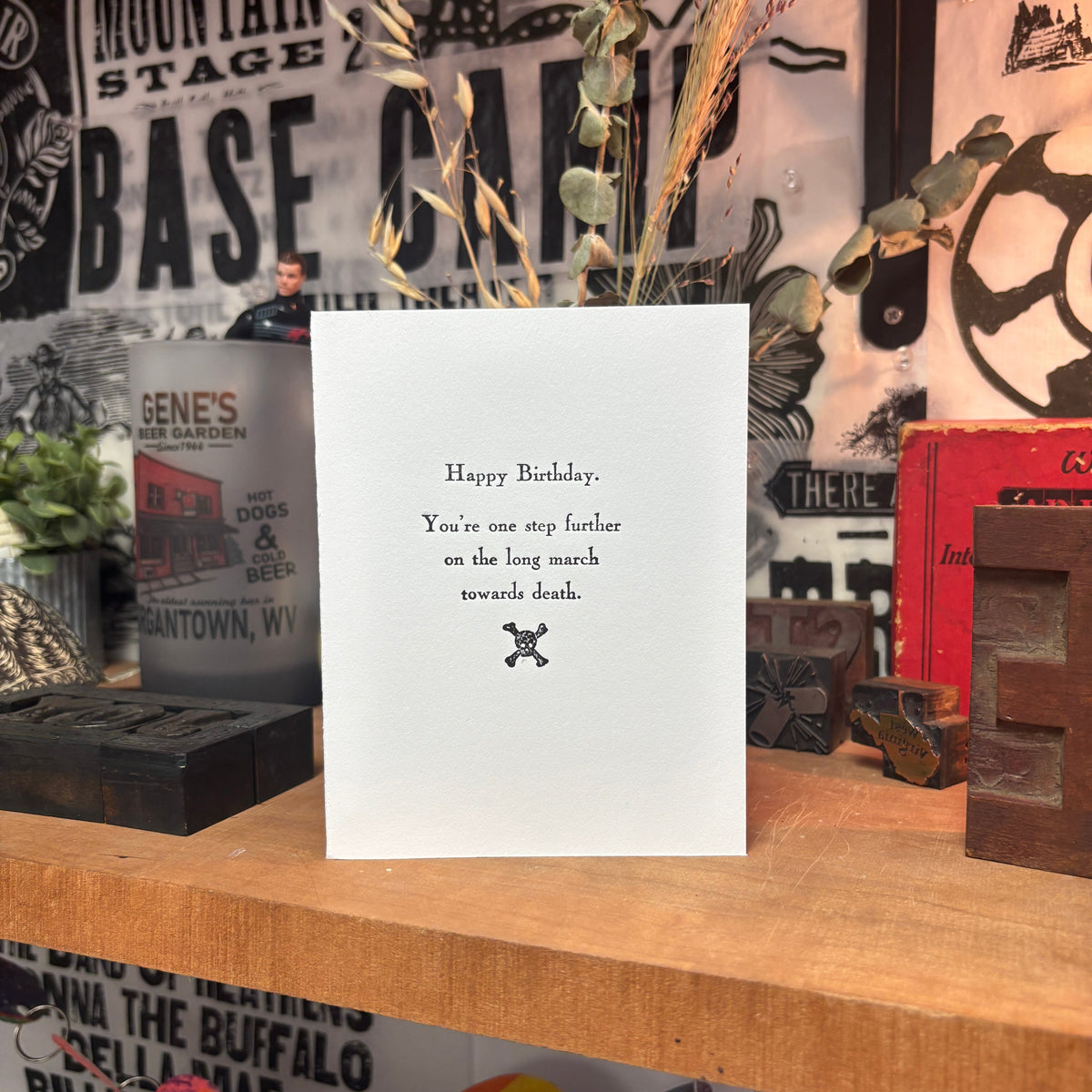 Morbid Happy Birthday Greeting Card