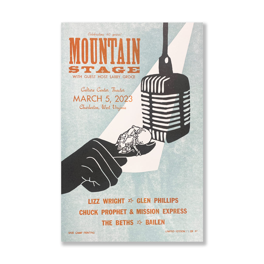 March 5th, 2023 Mountain Stage Poster