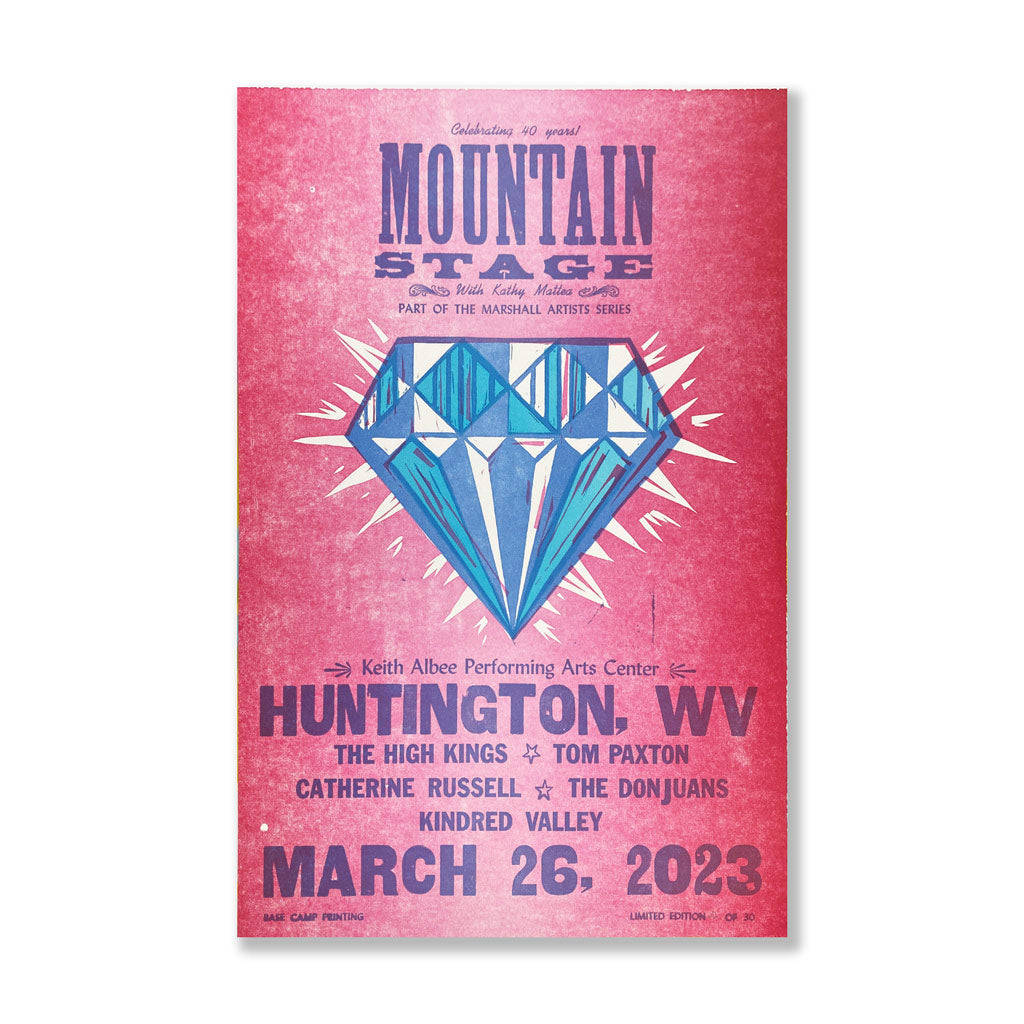 March 26th, 2023 Mountain Stage Poster