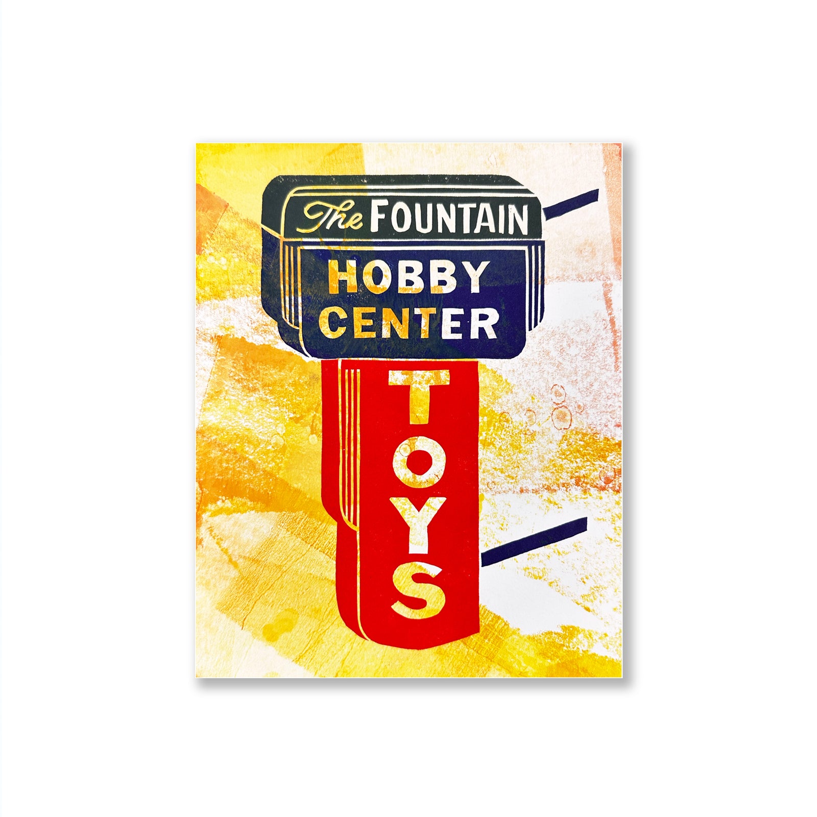 Letterpress art print test print