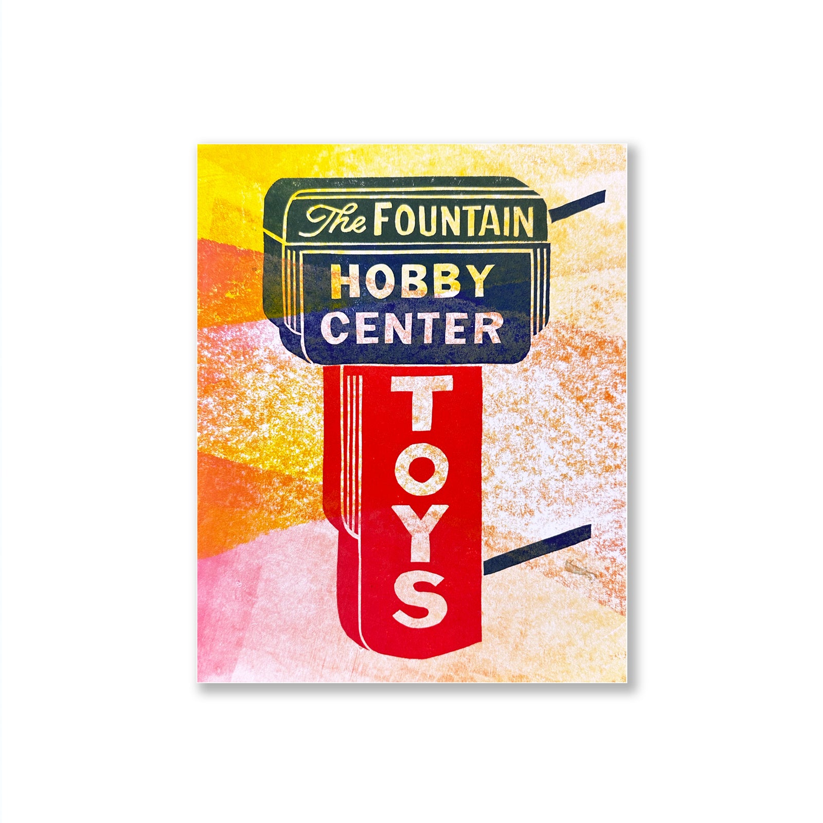 Letterpress art print test print