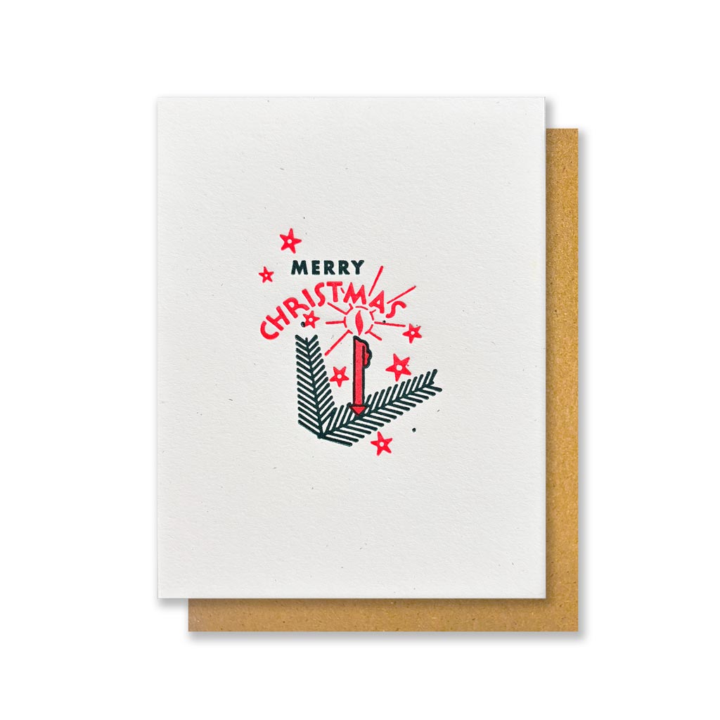 Merry Christmas Candle Card