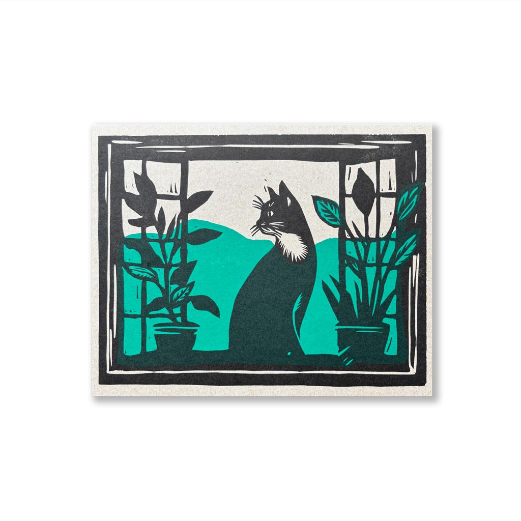 Cat in Window 8x10 Print