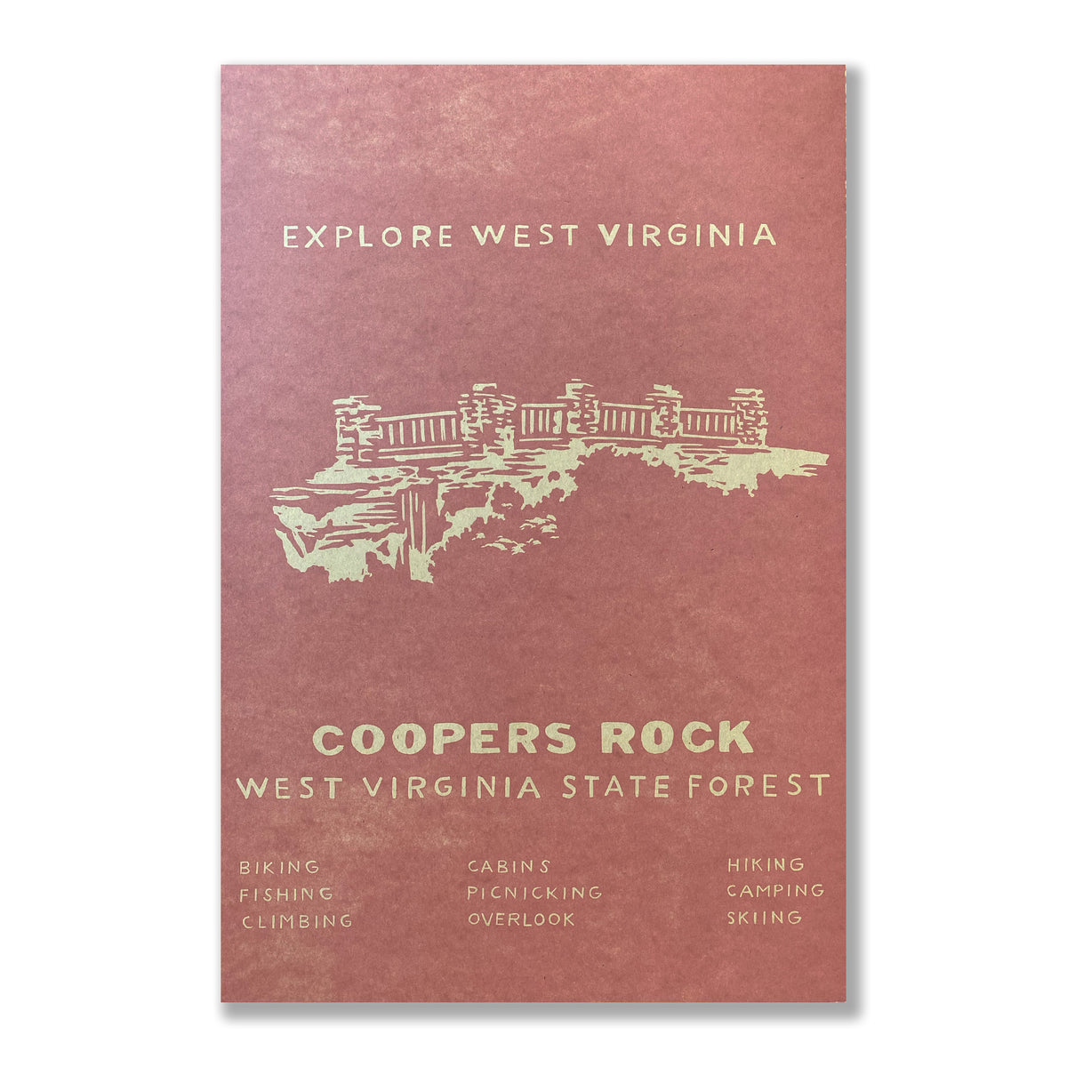 Coopers Rock Explore WV 12x18 Print