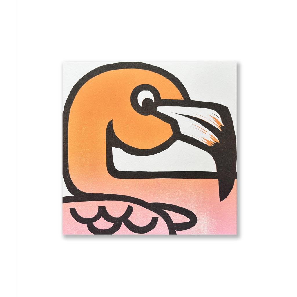 Fancy Flamingo 10x10 Print