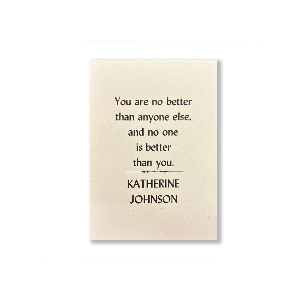 Katherine Johnson Quote 5x7 Print
