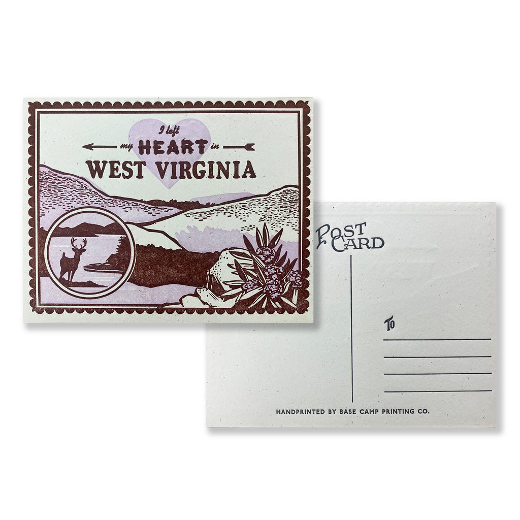 I Left My Heart in West Virginia Postcard