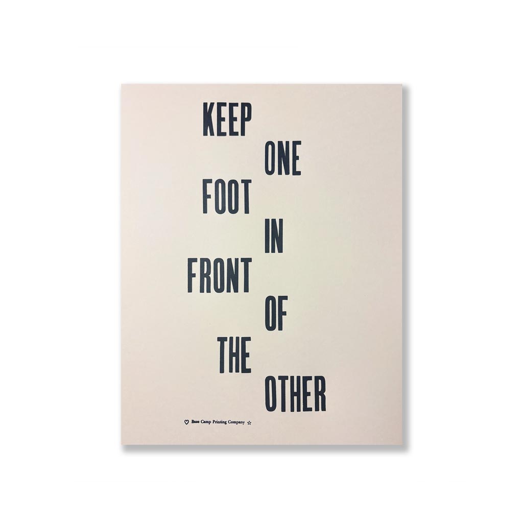 One Foot In Front of the Other 11x14 Print
