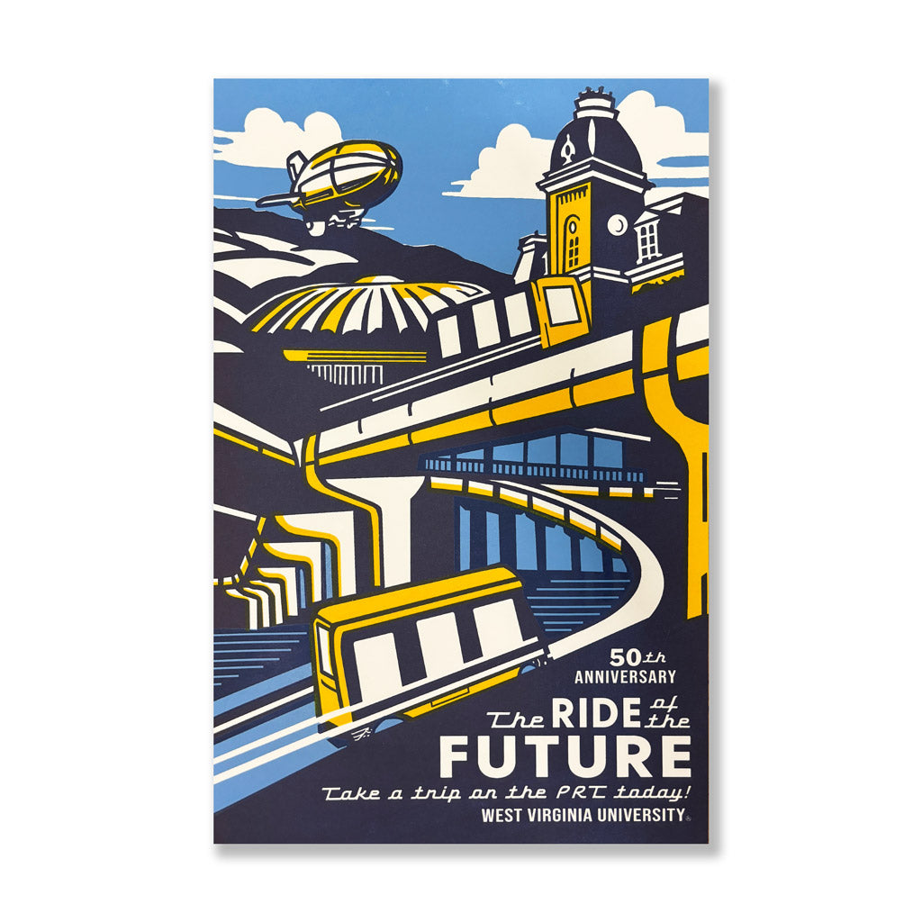 50th Anniversary WVU PRT Letterpress Print