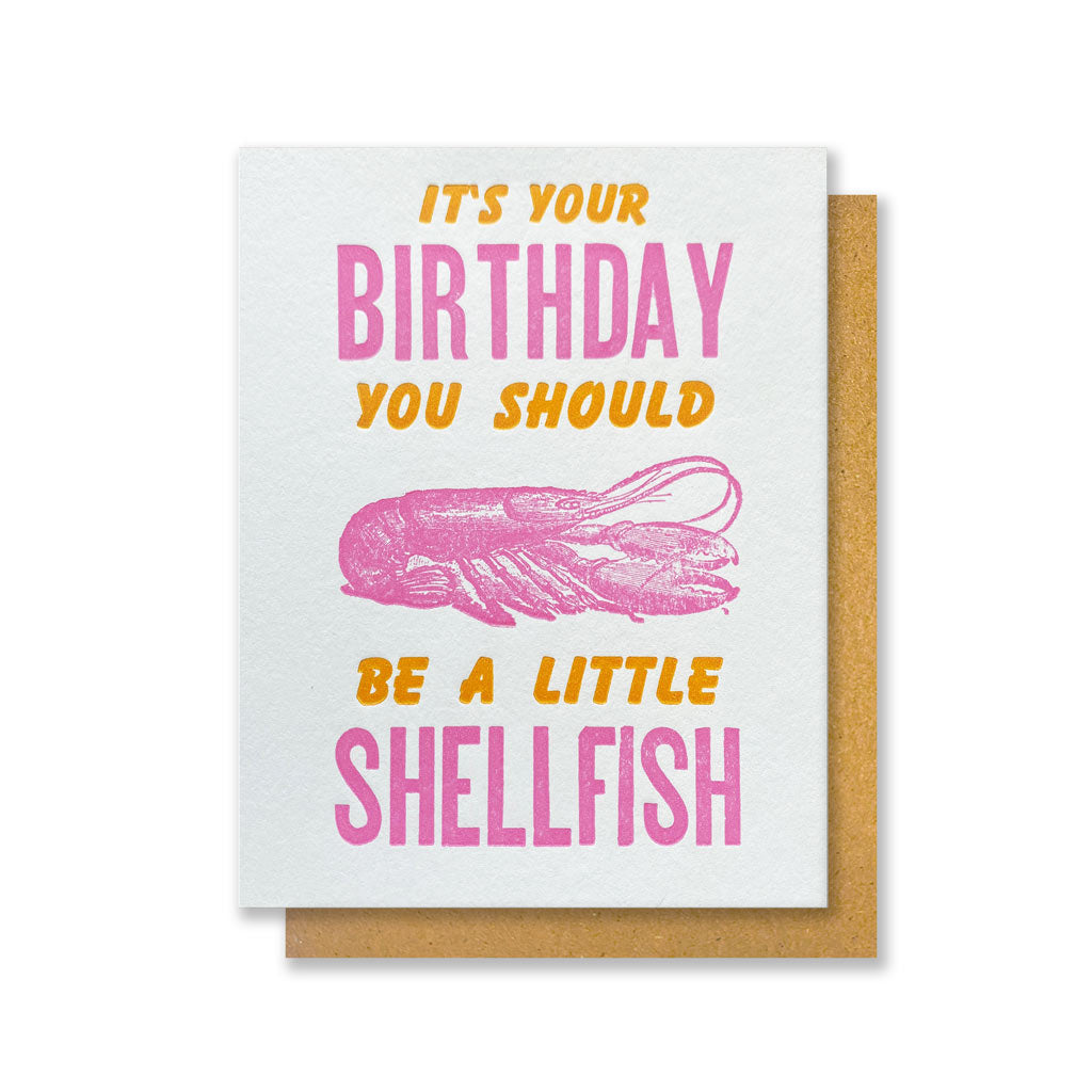 Shellfish Birthday Card