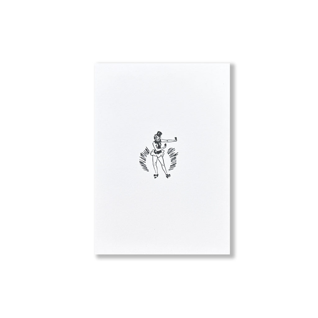 Tap Dancer - Vintage Letterpress Block 5x7 Print