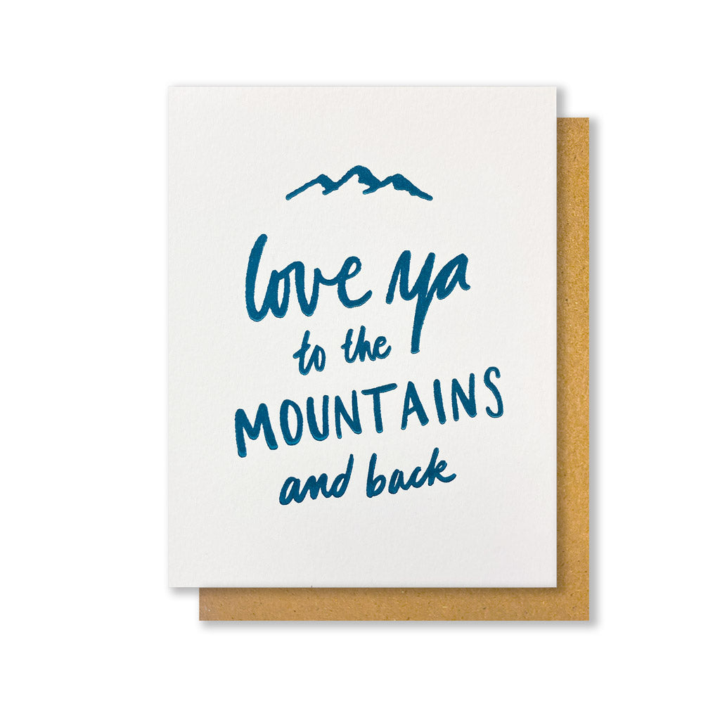 To the Mountains and Back Greeting Card