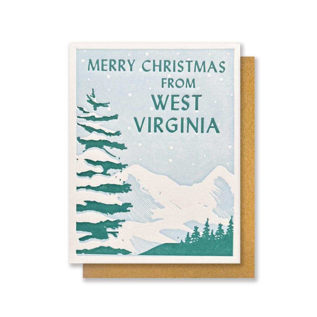 Merry Christmas from West Virginia - Holiday Card