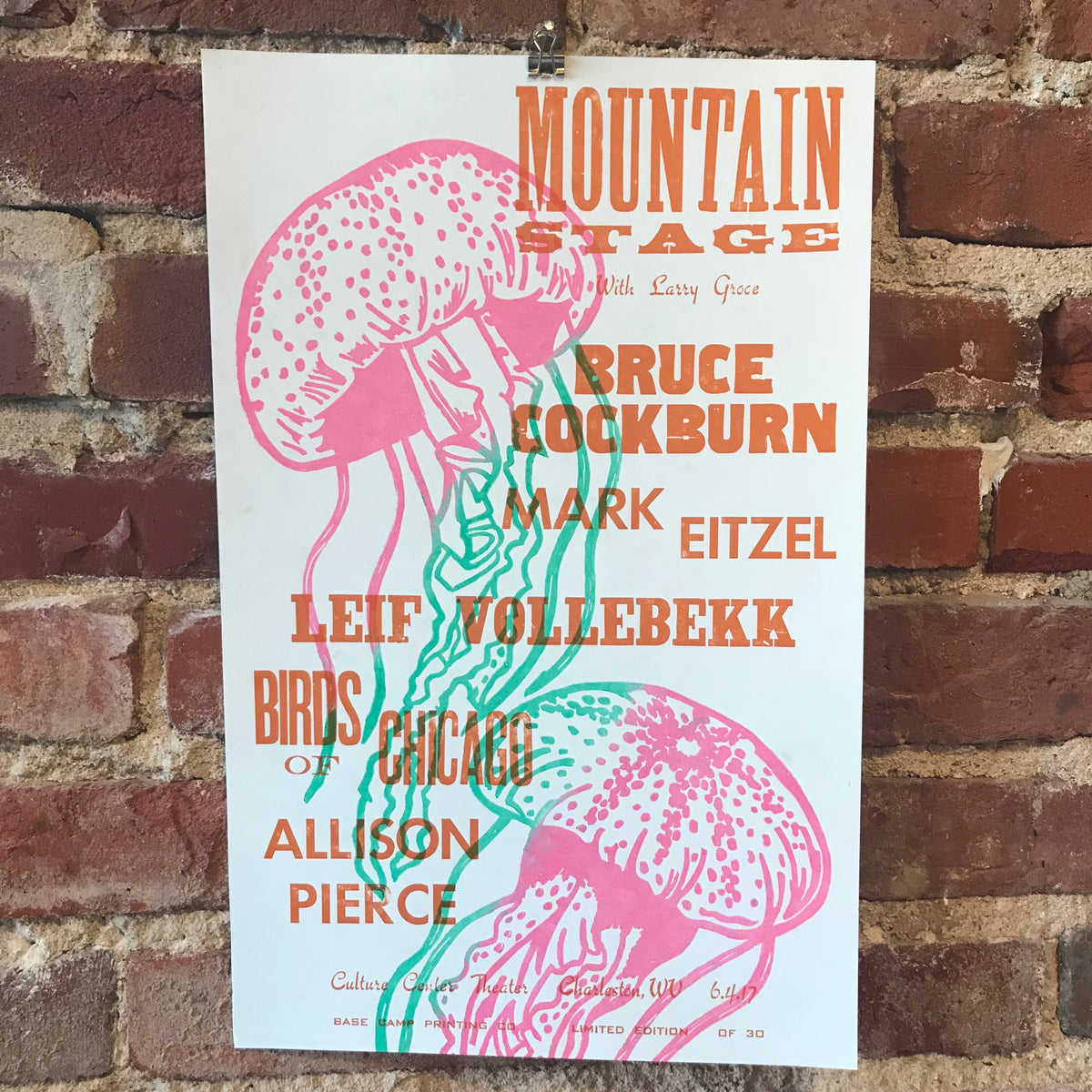 June 4th, 2017 Mountain Stage Poster