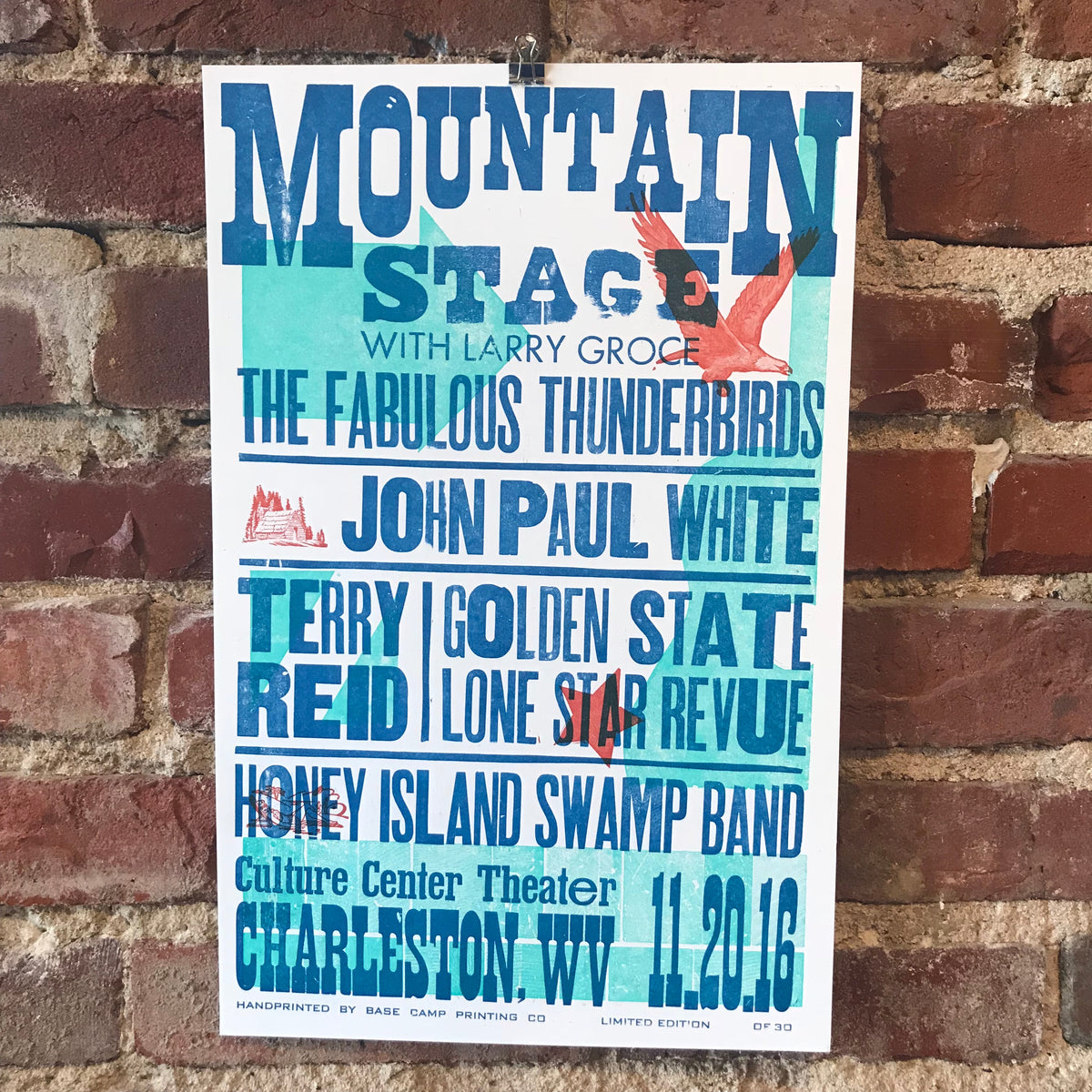 November 20th, 2016 Mountain Stage Poster