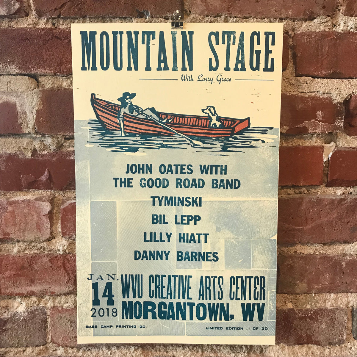 January 14th, 2018 Mountain Stage Poster
