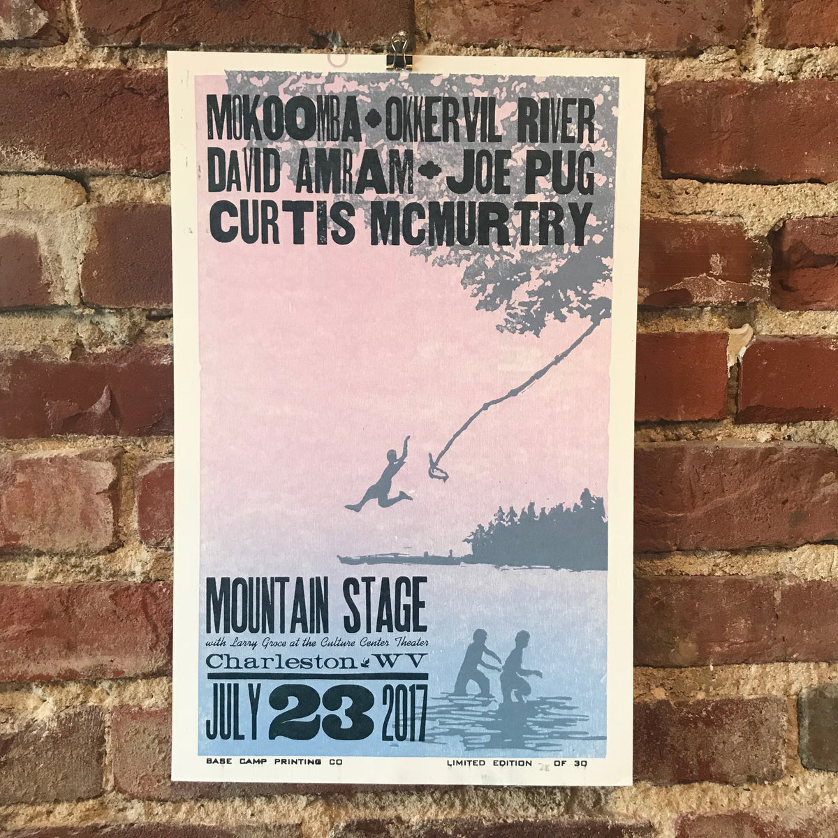 July 23rd, 2017 Mountain Stage Poster