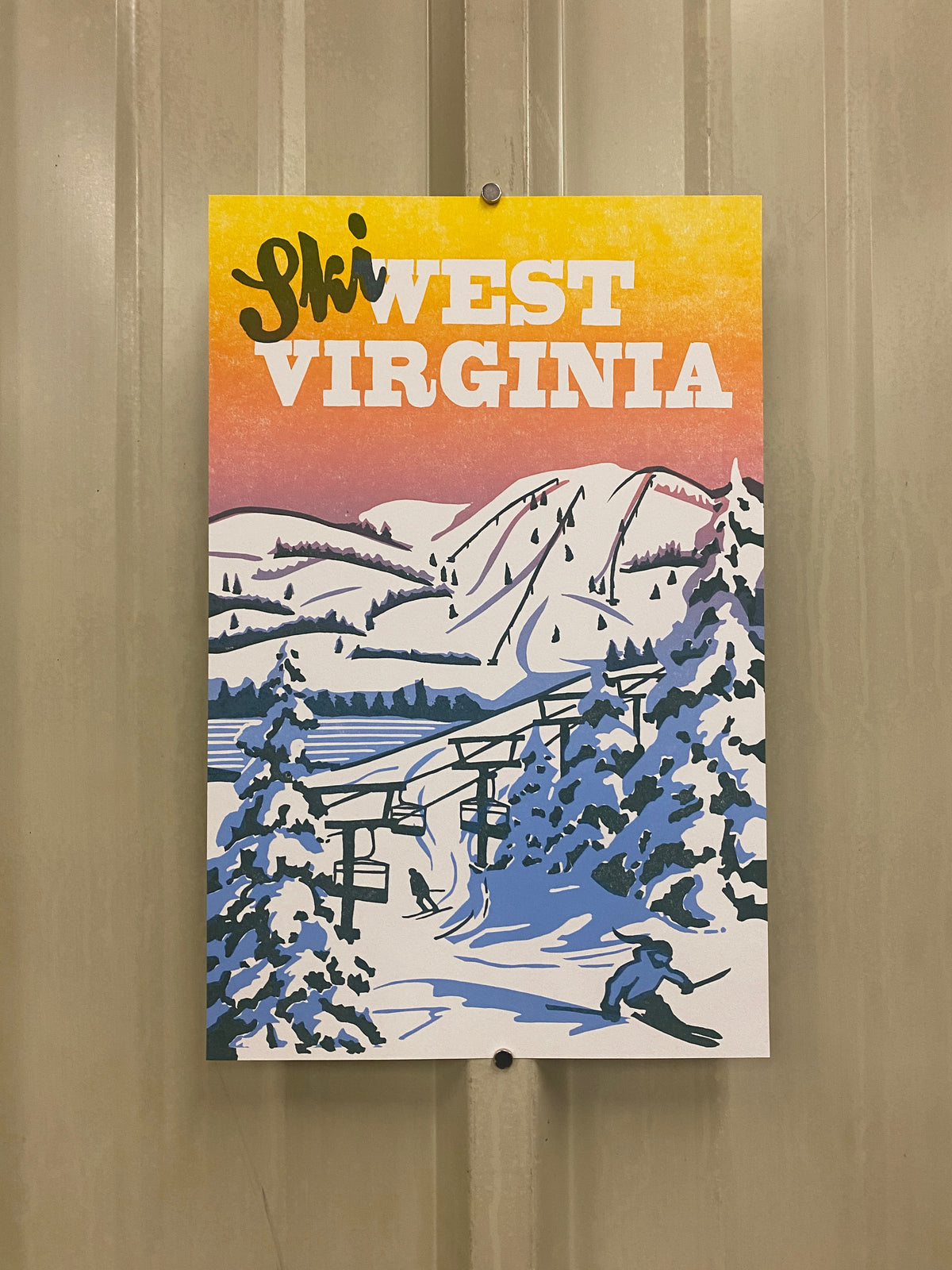 Ski West Virginia Print
