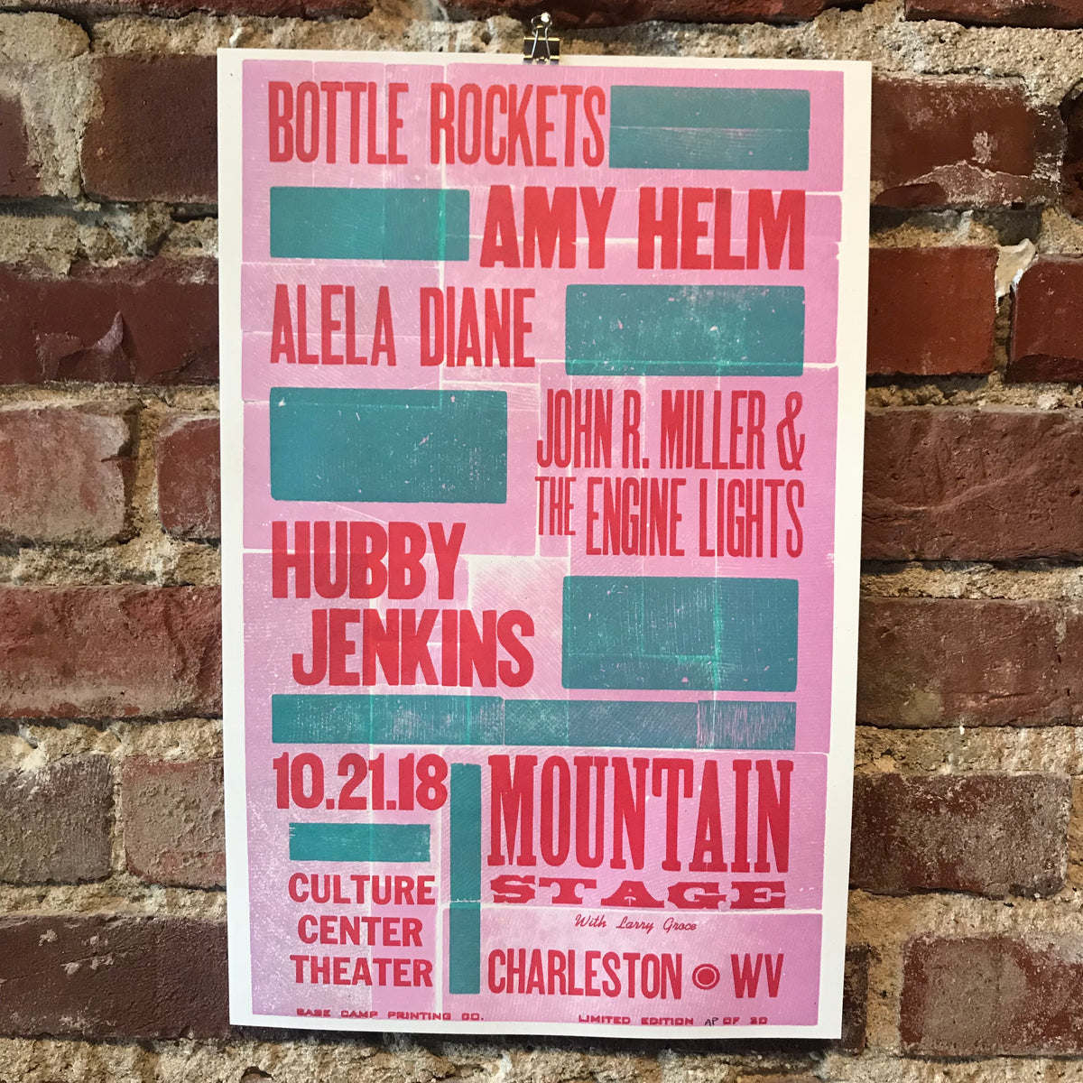 October 21st, 2018 Mountain Stage Poster