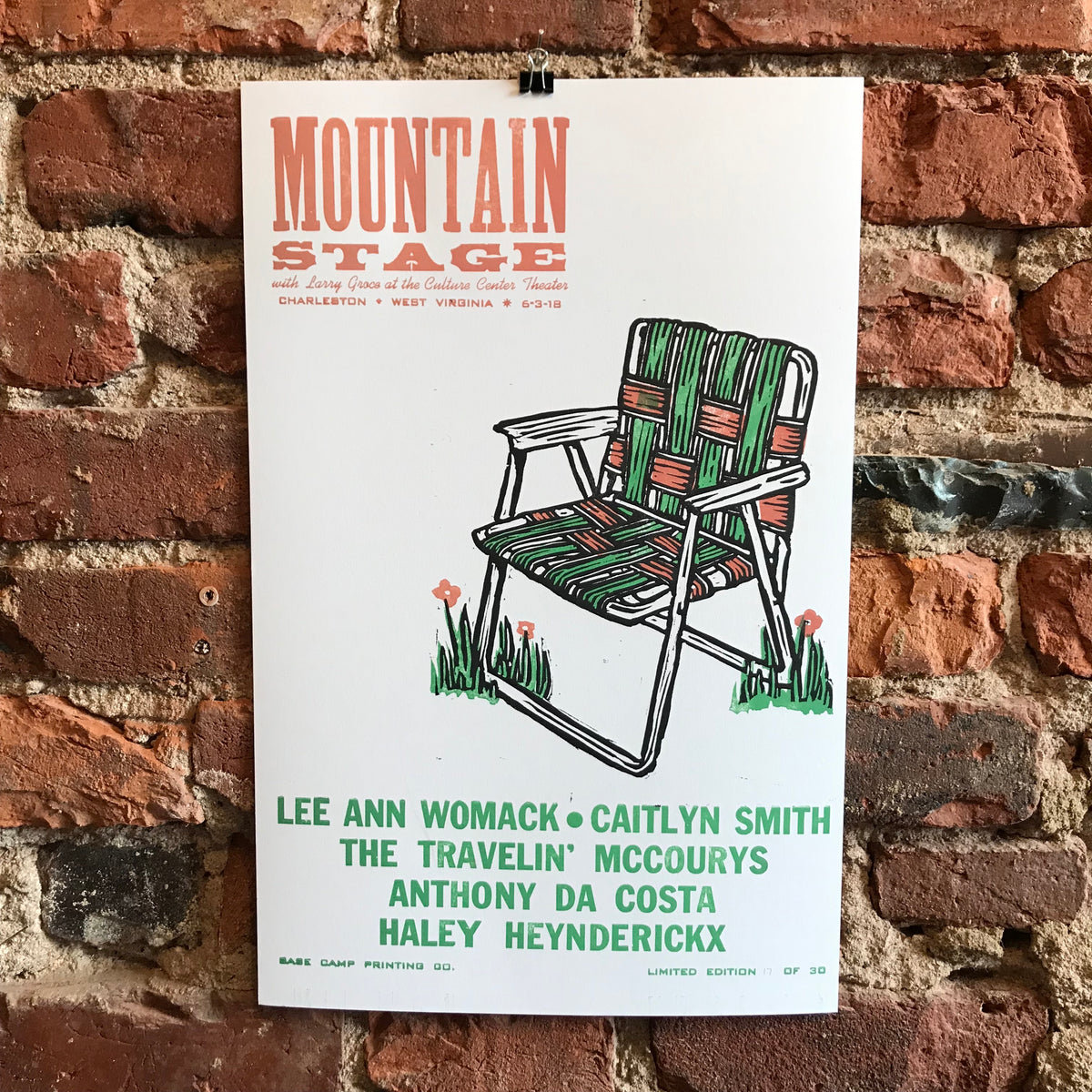 June 3rd, 2018 Mountain Stage Poster