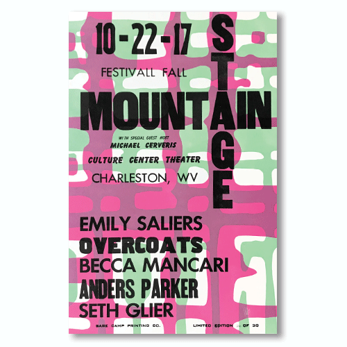 October 22nd, 2017 Mountain Stage Poster