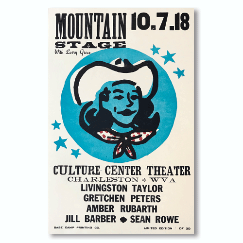 October 7th, 2018 Mountain Stage Poster