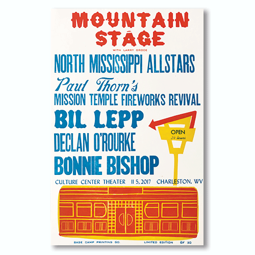 November 5th, 2017 Mountain Stage Poster