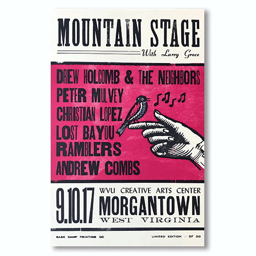 September 10th, 2017 Mountain Stage Poster