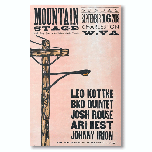 September 16th, 2018 Mountain Stage Poster