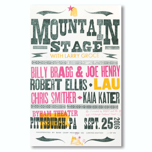 September 25th, 2016 Mountain Stage Poster