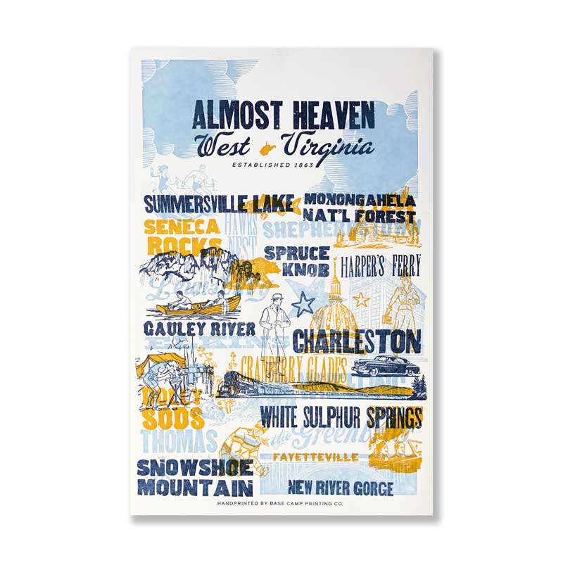 Almost Heaven West Virginia Print