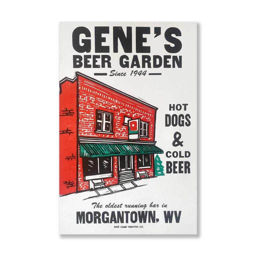 Gene&#39;s Beer Garden Print