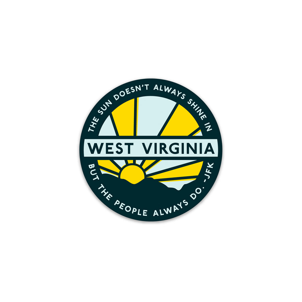 JFK West Virginia Quote Sticker