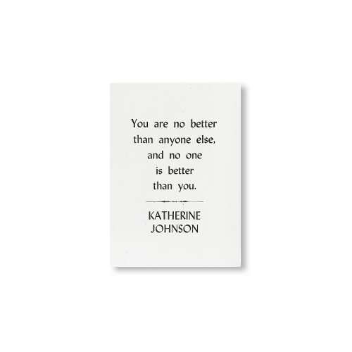 Katherine Johnson Quote 5x7 Print