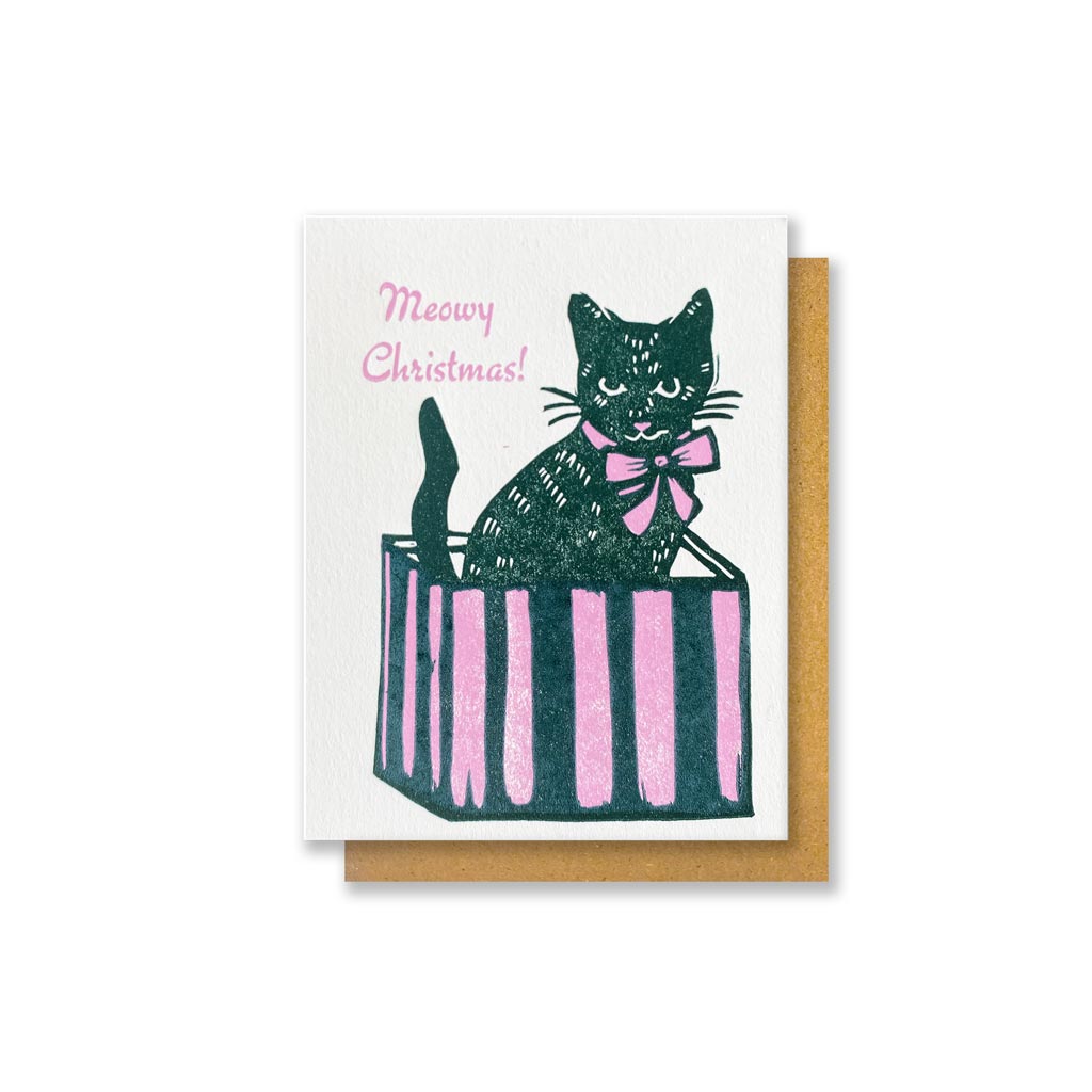 Meowy Christmas Greeting Card