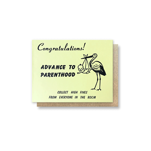 Monopoly Chance Parenthood Greeting Card