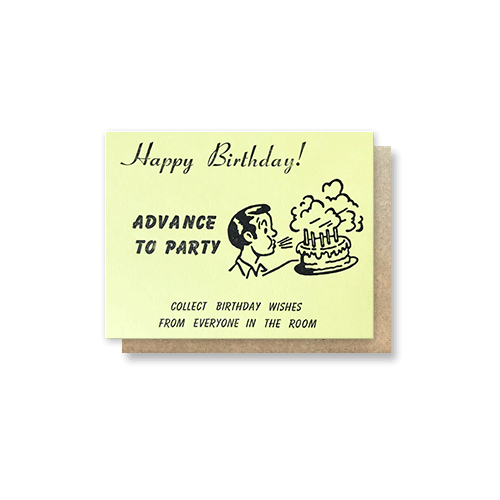Monopoly Chance Birthday Card