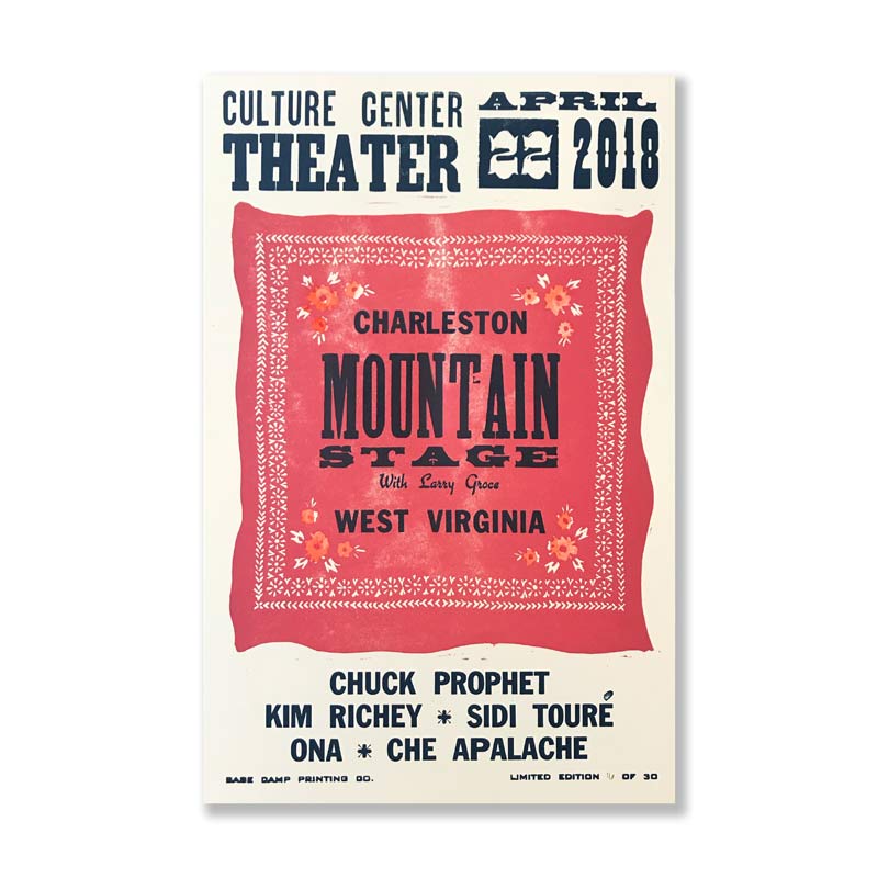 April 22nd, 2018 Mountain Stage Poster
