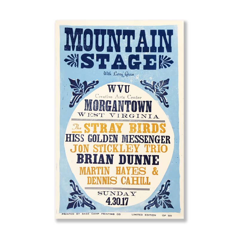 April 30th, 2017 Mountain Stage Poster